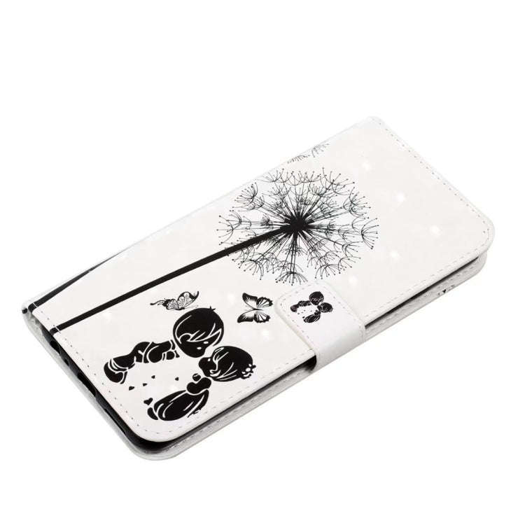 For Motorola Edge 50 Pro Oil Embossed 3D Drawing Leather Phone Case(Couple Dandelion)
