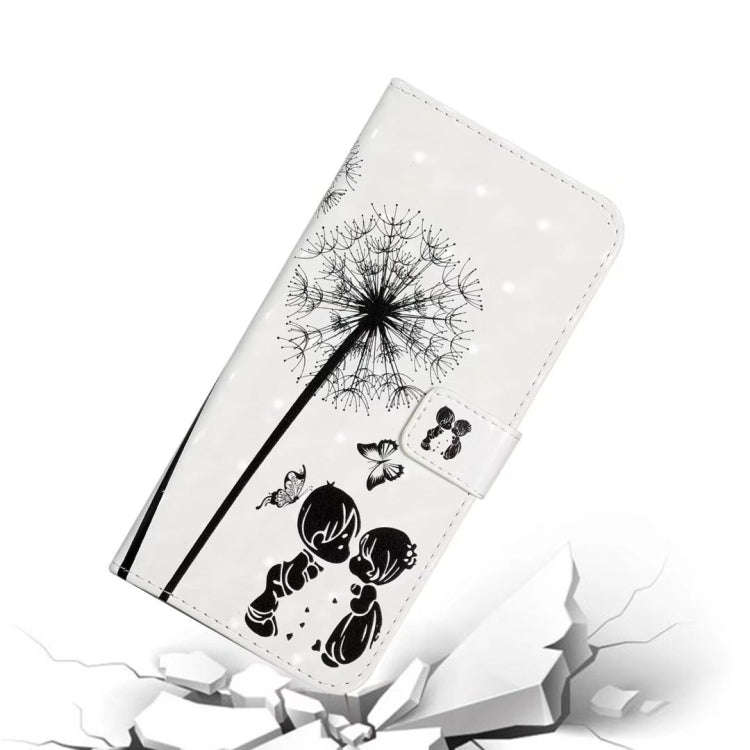 For Motorola Edge 50 Pro Oil Embossed 3D Drawing Leather Phone Case(Couple Dandelion)