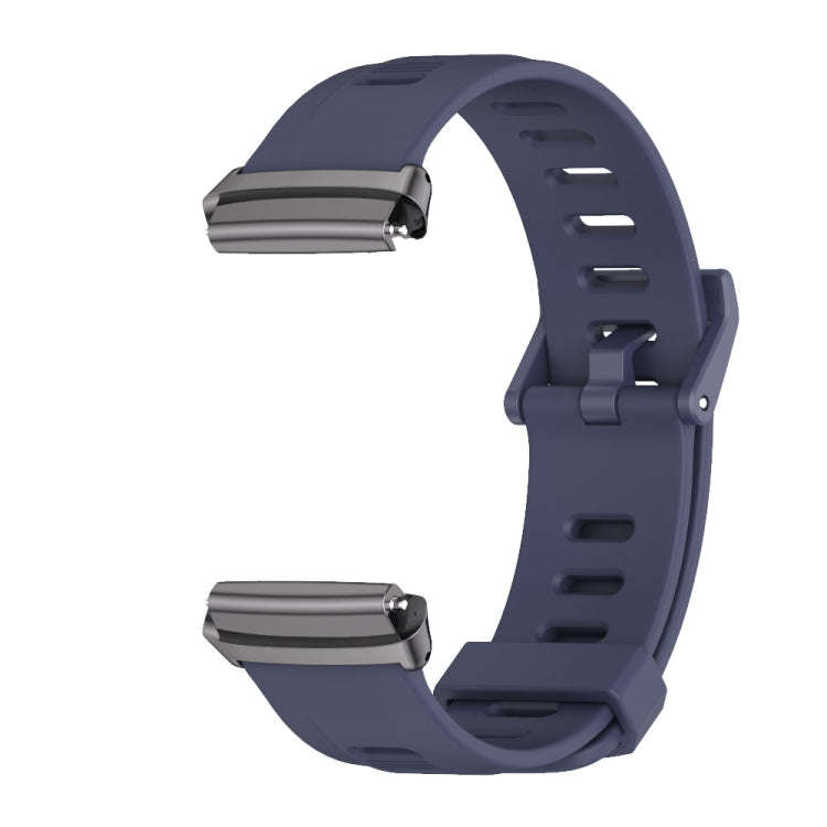 For Redmi Watch 3 Lite / Watch 3 Active Mijobs Flat Hole Breathable TPU Watch Band(Midnight Blue+...