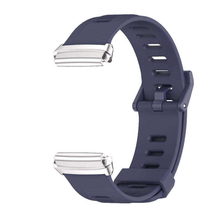 For Redmi Watch 3 Lite / Watch 3 Active Mijobs Flat Hole Breathable TPU Watch Band(Midnight Blue+...