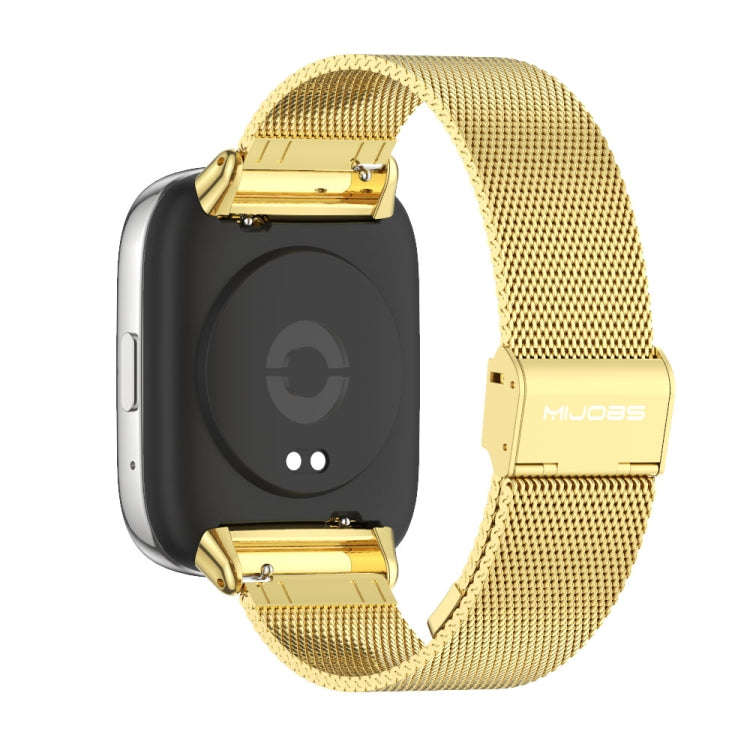 For Redmi Watch 3 Lite / Watch 3 Active Mijobs Milan Buckle Metal Watch Band(Gold)