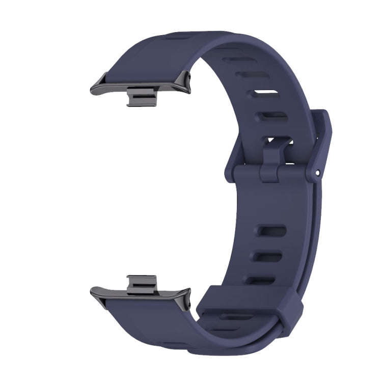 For Xiaomi Smart Band 9 Pro / 8 Pro Mijobs Flat Hole Breathable Silicone Watch Band(Midnight Blue...