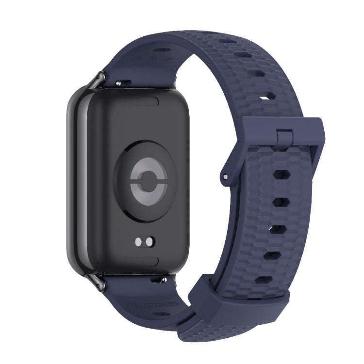 For Xiaomi Smart Band 9 Pro / 8 Pro Mijobs Honeycomb Texture Silicone Watch Band(Midnight Blue Bl...