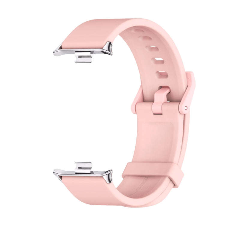 For Xiaomi Smart Band 9 Pro / 8 Pro Mijobs Silicone Breathable Watch Band(Pink Silver)