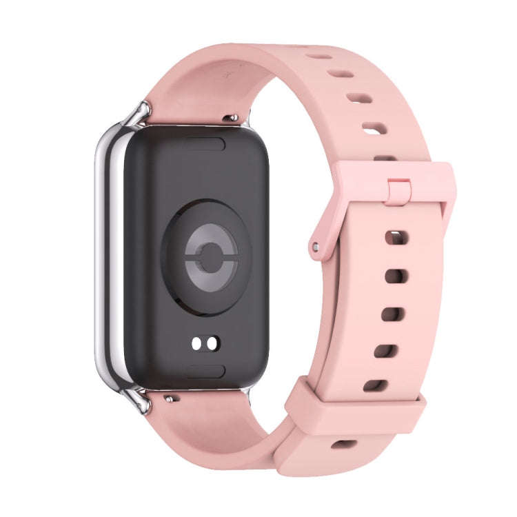 For Xiaomi Smart Band 9 Pro / 8 Pro Mijobs Silicone Breathable Watch Band(Pink Silver)