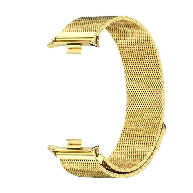 For Xiaomi Smart Band 9 Pro / 8 Pro Mijobs Milan Magnetic Stainless Steel Watch Band(Gold)