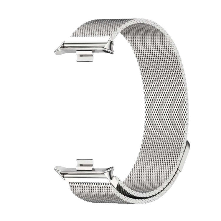 For Xiaomi Smart Band 9 Pro / 8 Pro Mijobs Milan Magnetic Stainless Steel Watch Band(Silver)
