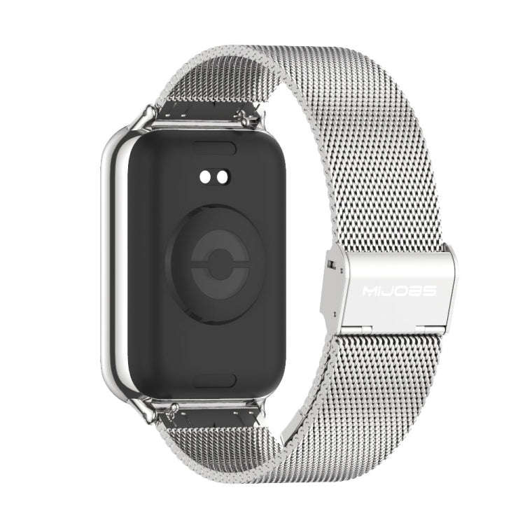 For Xiaomi Smart Band 9 Pro / 8 Pro Mijobs Milan Buckle Stainless Steel Watch Band(Silver)