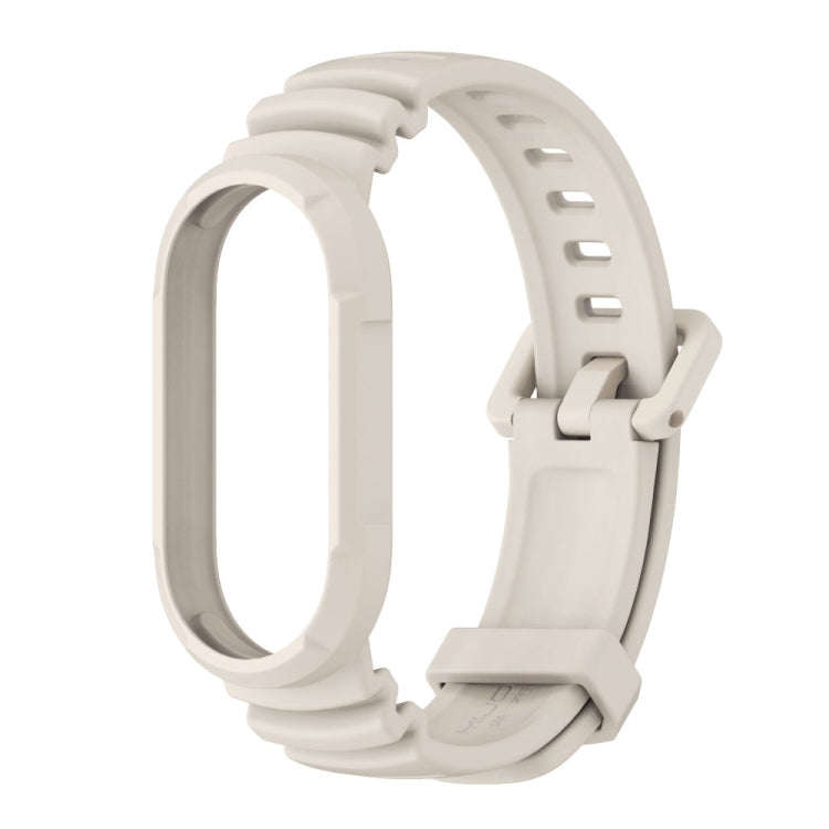 For Xiaomi Mi Band 8 MIJOBS GS Unibody Solid Color Sports Watch Band(Grey)