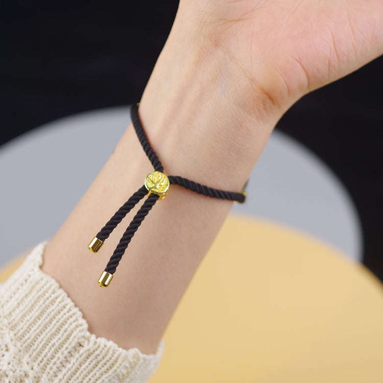 For Xiaomi Mi Band 8 / 9 / 9 NFC Mibbs Milan Cord Bracelet Watch Band(Black)