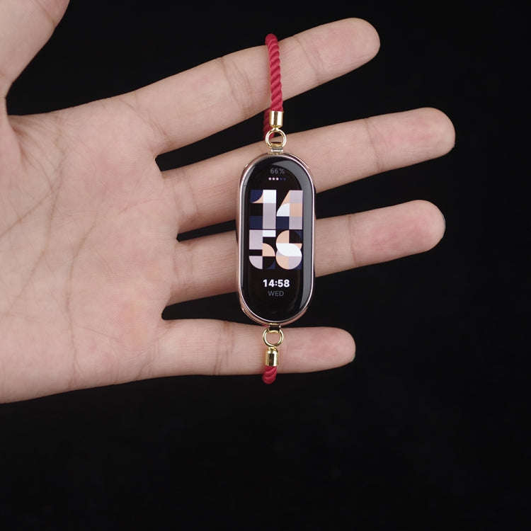 For Xiaomi Mi Band 8 / 9 / 9 NFC Mibbs Milan Cord Bracelet Watch Band(Red)