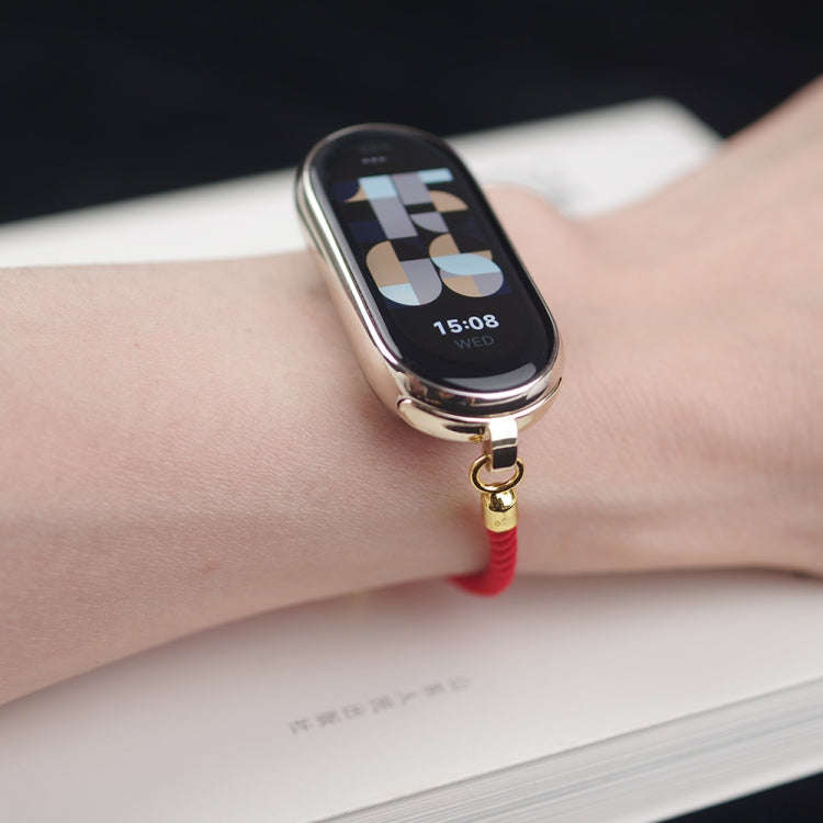 For Xiaomi Mi Band 8 / 9 / 9 NFC Mibbs Milan Cord Bracelet Watch Band(Red)