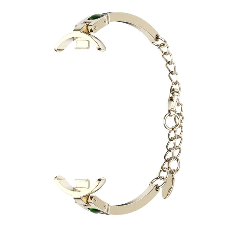 For Xiaomi Mi Band 8 / 9 / 9 NFC Mijobs Ruyi Beauty Bracelet Watch Band(Light Gold Green)