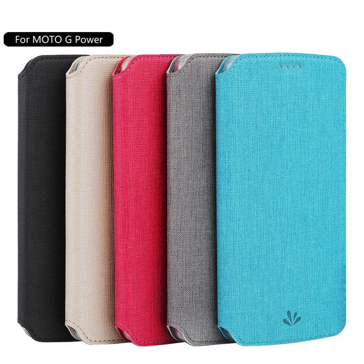 For Motorola Moto G Power ViLi Magnetic Suction Shockproof TPU + PU Horizontal Flip Protective Ca...