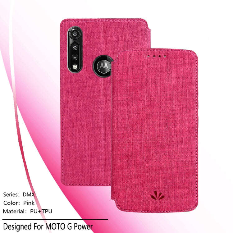 For Motorola Moto G Power ViLi Magnetic Suction Shockproof TPU + PU Horizontal Flip Protective Ca...