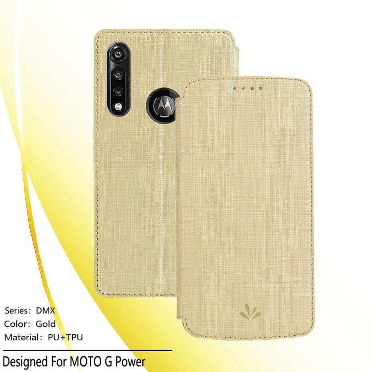 For Motorola Moto G Power ViLi Magnetic Suction Shockproof TPU + PU Horizontal Flip Protective Ca...