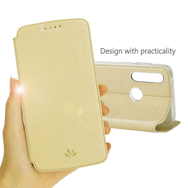 For Motorola Moto G Power ViLi Magnetic Suction Shockproof TPU + PU Horizontal Flip Protective Ca...