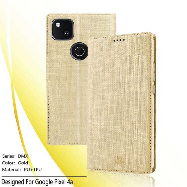 For Google Pixel 4a ViLi Magnetic Suction Shockproof TPU + PU Horizontal Flip Protective Case wit...