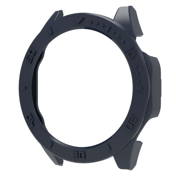 For Huawei Watch GT 4 46mm Half Cover PC Watch Protective Case with Scale(Dark Blue)