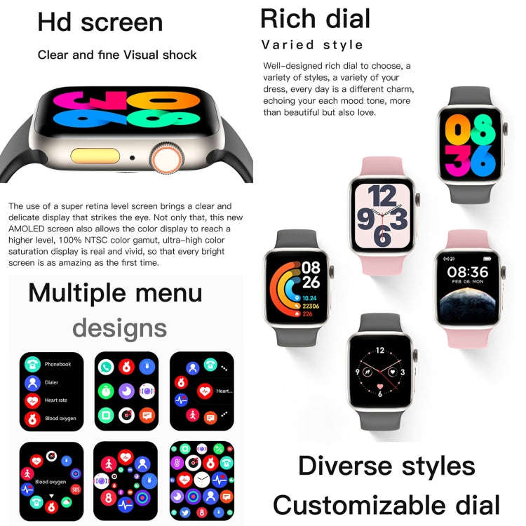 Q9 Smart Bracelet, 2.01 inch Waterproof Smart Watch, BT Call / Heart Rate / Blood Pressure / Bloo...