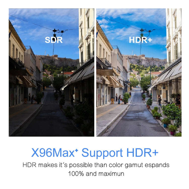 X96 max+ 4K Smart TV Box with Remote Control, Android 9.0, Amlogic S905X3 Quad-Core Cortex-A55,2G...