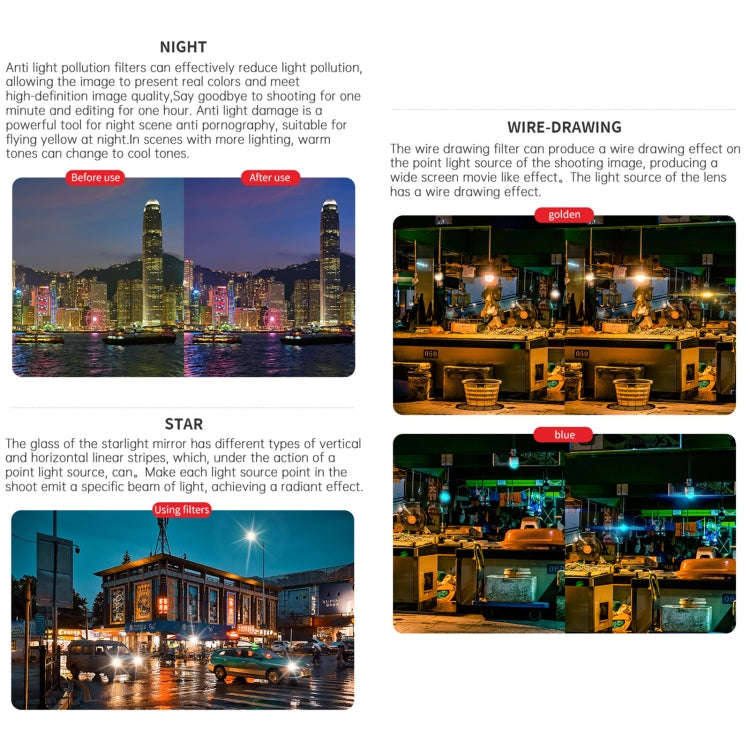 For DJI OSMO Pocket 3 JSR CB Series Camera Lens Filter, Filter:12 in 1 UV CPL ND/PL STAR NIGHT