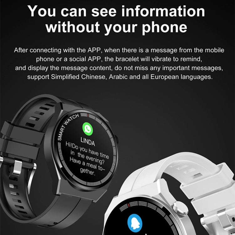 GT3 Smart Bracelet, 1.5 inch Smart Watch, Bluetooth Call / Heart Rate / Blood Pressure / Blood Ox...
