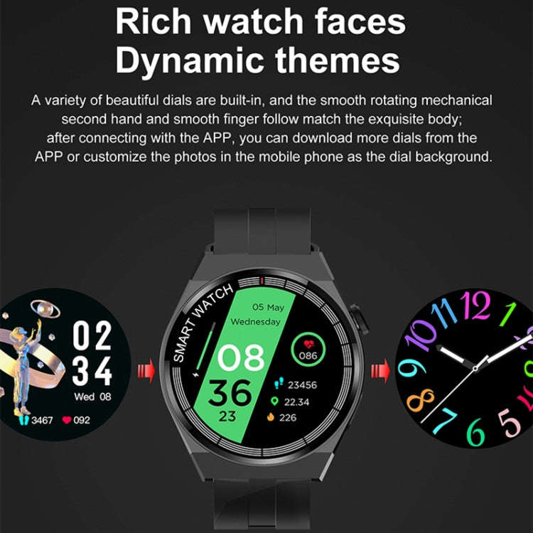 GT3 Smart Bracelet, 1.5 inch Smart Watch, Bluetooth Call / Heart Rate / Blood Pressure / Blood Ox...