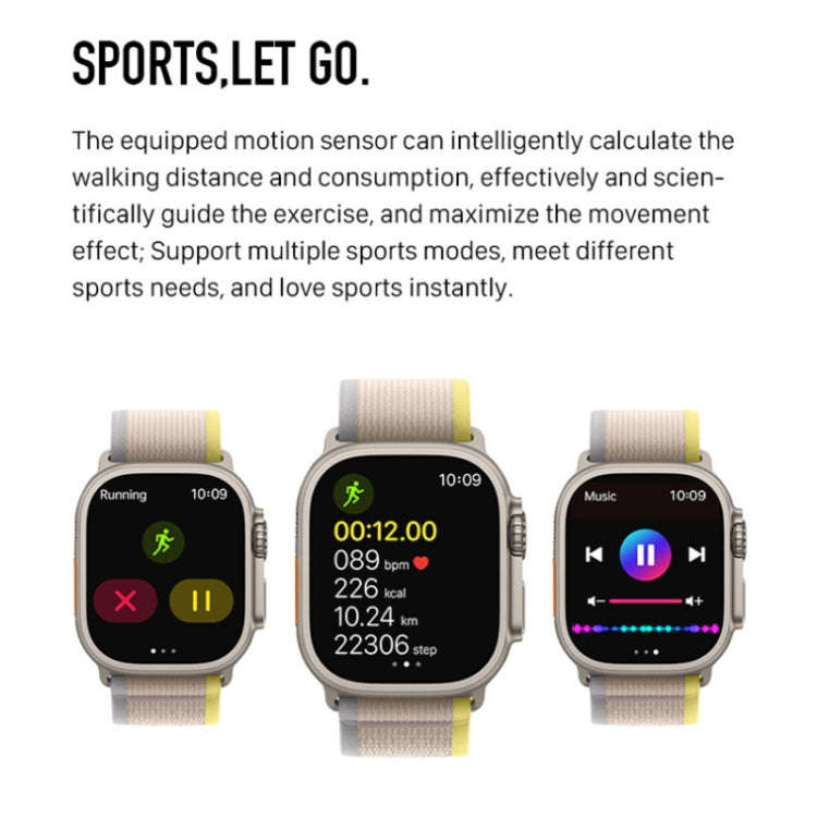S800 Ultra Max Smart Bracelet, 1.5 inch Silicone Band Smart Watch, Bluetooth Call / Heart Rate / ...