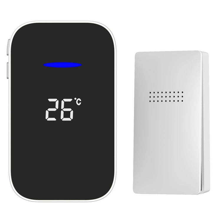 C302B One to One Home Wireless Doorbell Temperature Digital Display Remote Control Elderly Pager,...