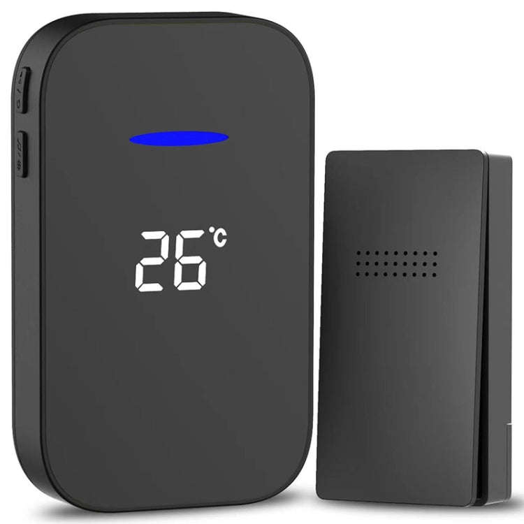 C302B One to One Home Wireless Doorbell Temperature Digital Display Remote Control Elderly Pager,...