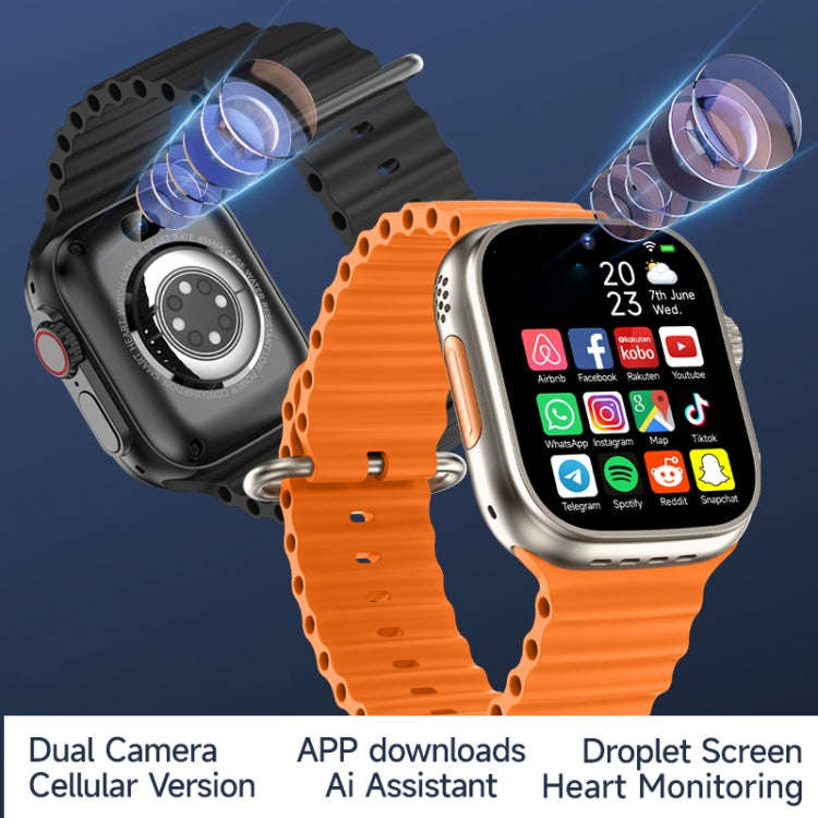 GS37 1.95 inch Screen Smart Phone Watch, 1GB+16GB, Android 9.0, Spreadtrum SL8541E, Network: 4G, ...
