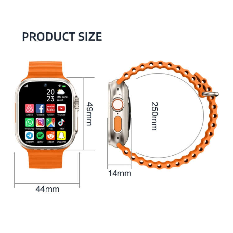 GS37 1.95 inch Screen Smart Phone Watch, 1GB+16GB, Android 9.0, Spreadtrum SL8541E, Network: 4G, ...