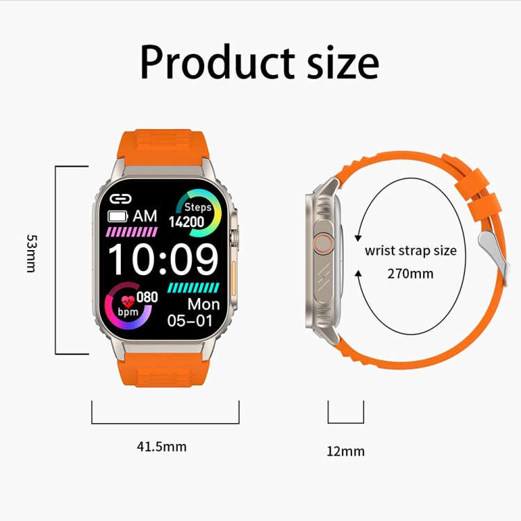 G41 Smart Bracelet, 2.01 inch IP67 Waterproof Smart Watch, Bluetooth Call / Heart Rate / Non-inva...