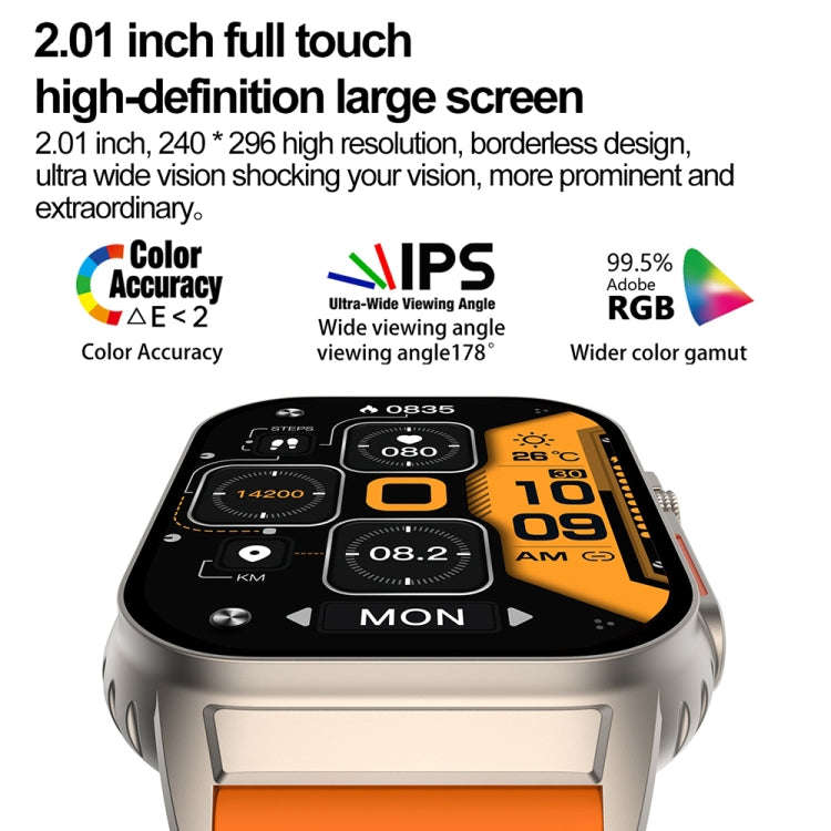 G41 Smart Bracelet, 2.01 inch IP67 Waterproof Smart Watch, Bluetooth Call / Heart Rate / Non-inva...