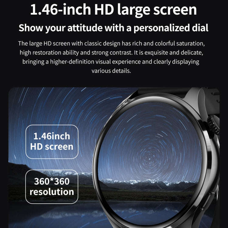 TM05 Pro Smart Bracelet, 1.46 inch Silicone Band IP67 Waterproof Smart Watch, Bluetooth Call / He...