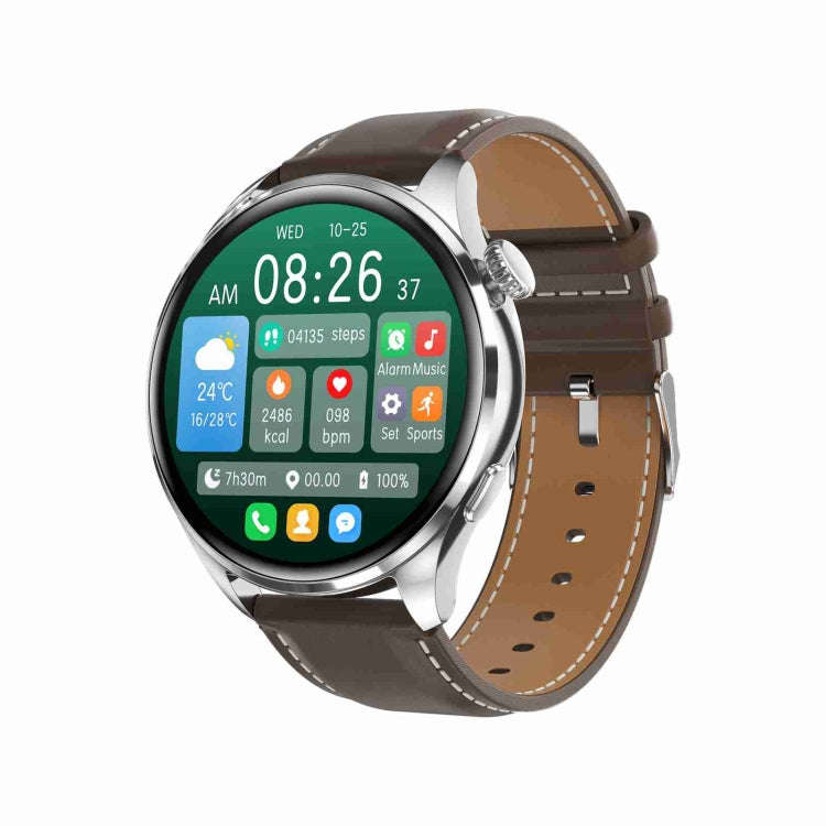 TM05 Pro Smart Bracelet, 1.46 inch Leather Band IP67 Waterproof Smart Watch, Bluetooth Call / Hea...