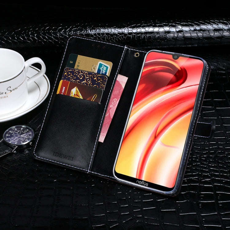 For TP-Link Neffos C9s idewei Crocodile Texture Horizontal Flip Leather Case with Holder & Card S...
