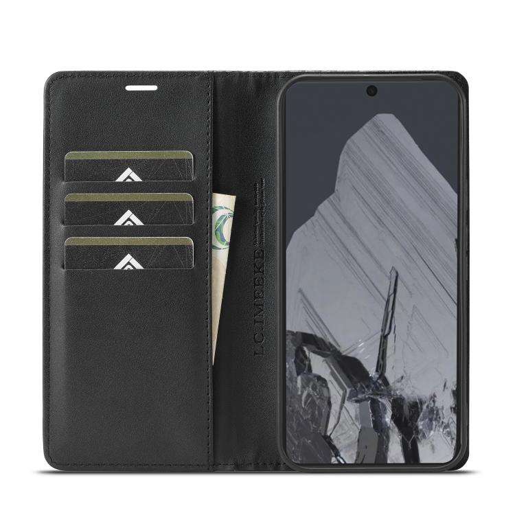 For Google Pixel 10 Pro XL LC.IMEEKE Carbon Fiber Leather Phone Case(Horizontal Black)