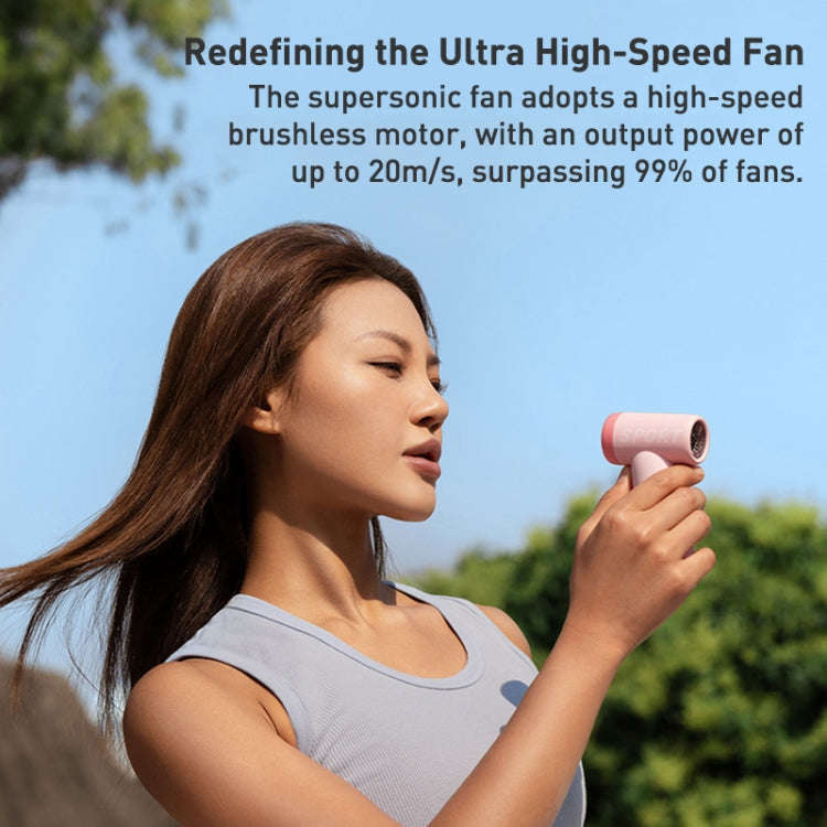 DC01 Mini Handheld High-speed Electric Fan(White)