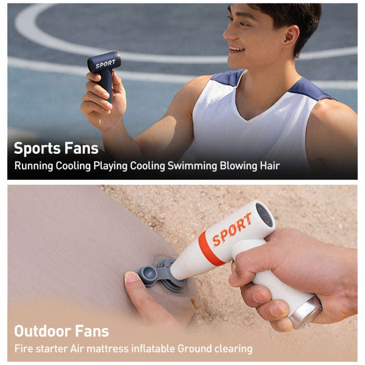DC01 Mini Handheld High-speed Electric Fan(White)