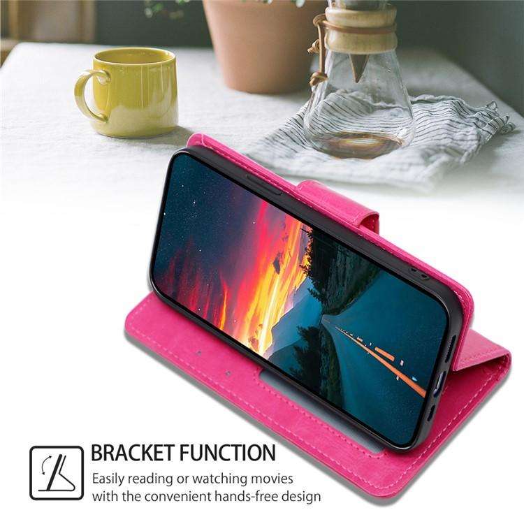For Honor X8c 4G Crystal Texture Leather Phone Case(Rose Red)