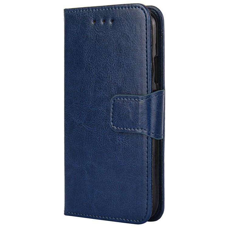 For Honor X8c 4G Crystal Texture Leather Phone Case(Royal Blue)
