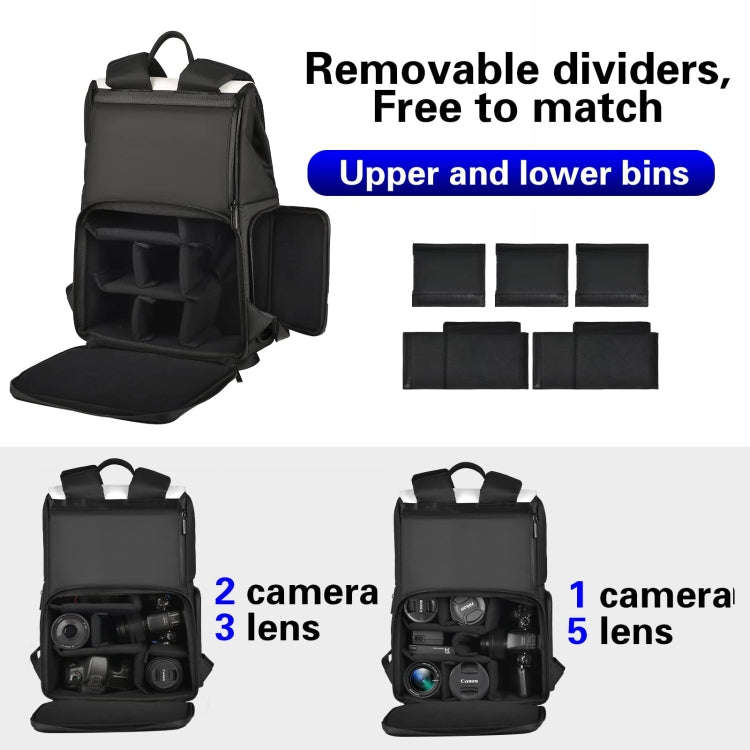 Cwatcun D79 Camera Backpack Multi-Functional Camera  Dual Shoulders Bag, Size:40.5 x 28 x 17.5cm ...