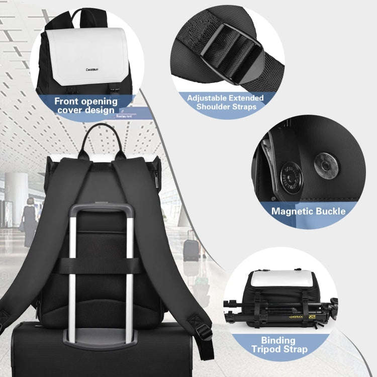 Cwatcun D79 Camera Backpack Multi-Functional Camera  Dual Shoulders Bag, Size:40.5 x 28 x 17.5cm ...