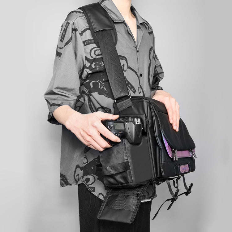 Cwatcun D85 Camera Bag Side Quick Access Camera Messenger Case Waterproof Bag, Size:32 x 14 x 24c...