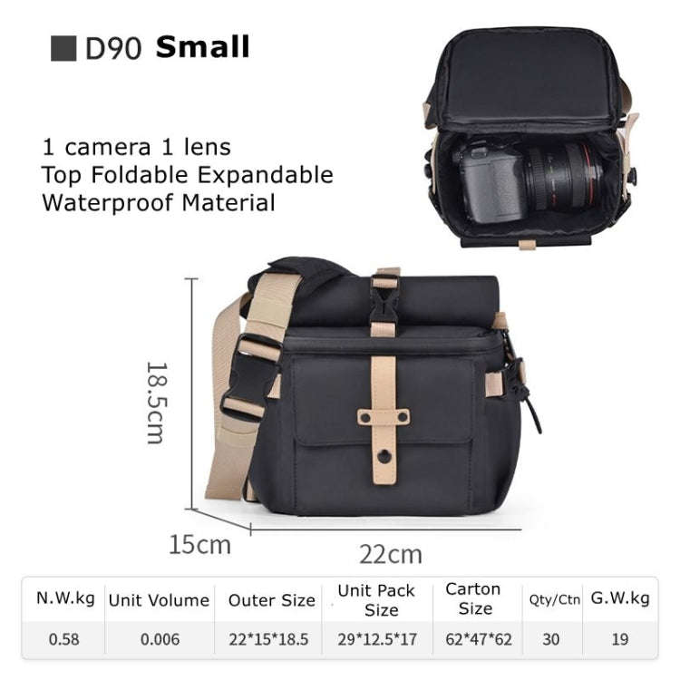 Cwatcun D90 Contrast Color Single Shoulder Camera Bag Outdoor Camera Bag Professional Crossbody H...