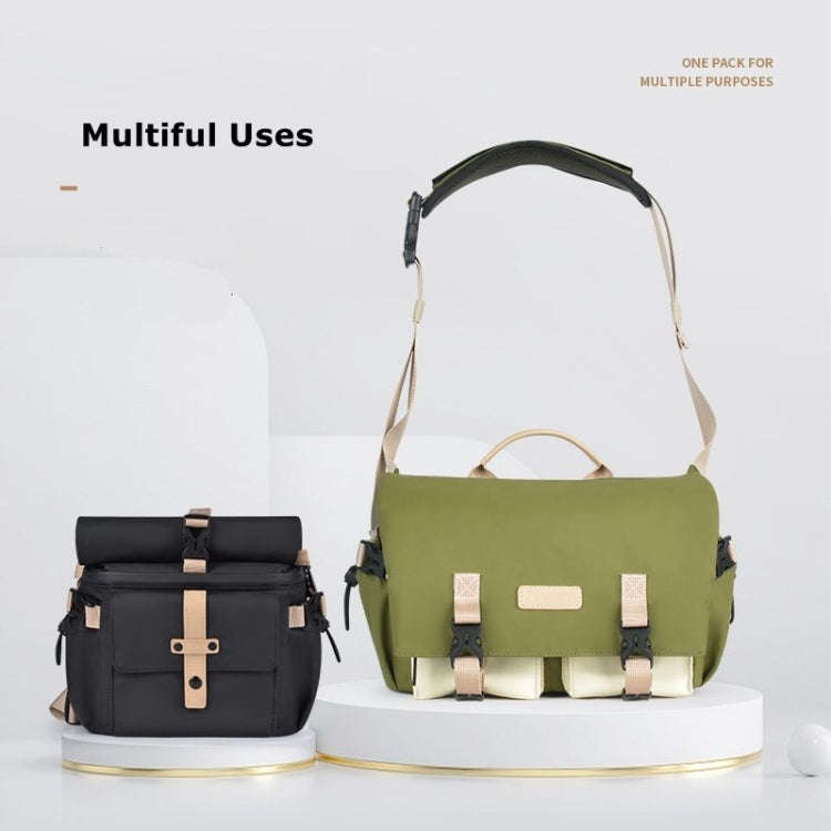 Cwatcun D90 Contrast Color Single Shoulder Camera Bag Outdoor Camera Bag Professional Crossbody H...