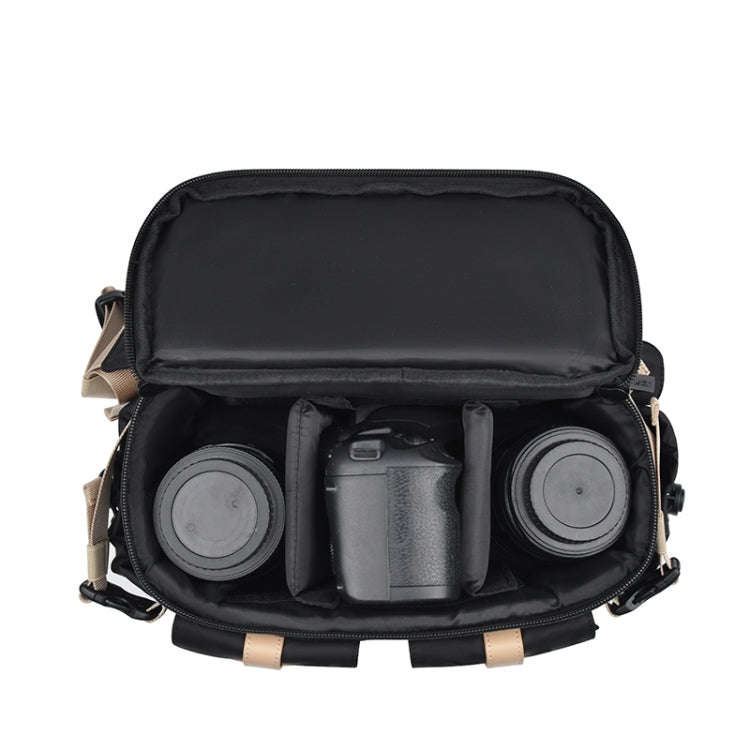 Cwatcun D90 Contrast Color Single Shoulder Camera Bag Outdoor Camera Bag Professional Crossbody H...