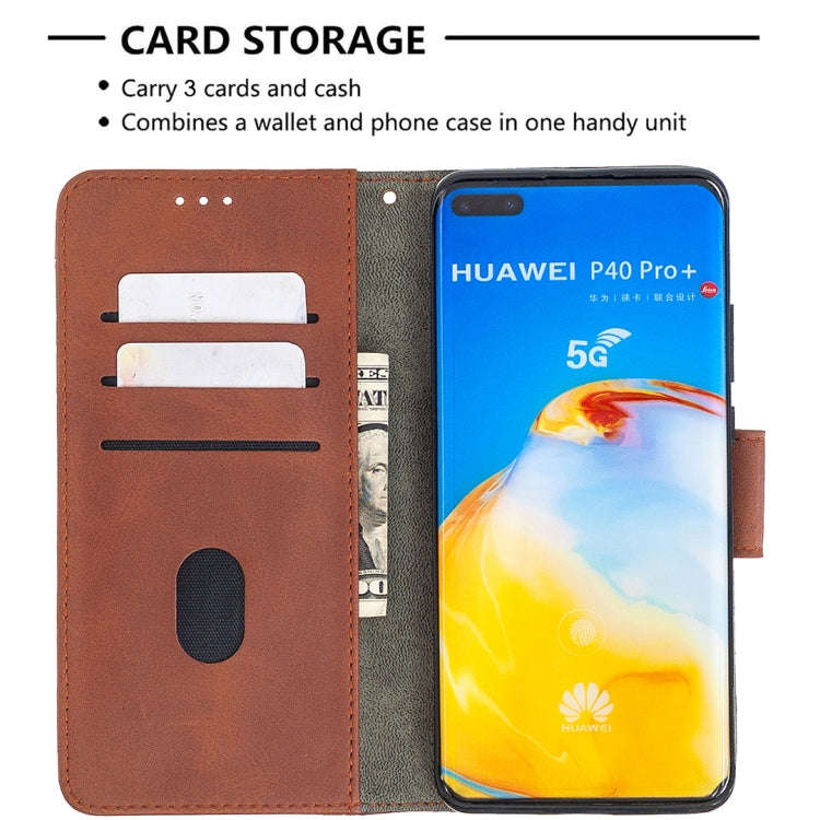 For Huawei P40 Pro Matching Color Crocodile Texture Horizontal Flip PU Leather Case with Wallet &...